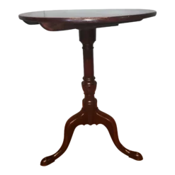 Antique English Cherry Provincial Tilt Top Table, Circa 1900's