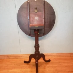 Antique English Cherry Provincial Tilt Top Table, Circa 1900's -chairish shop antique english cherry provincial tilt top table circa 1900s 7586 scaled
