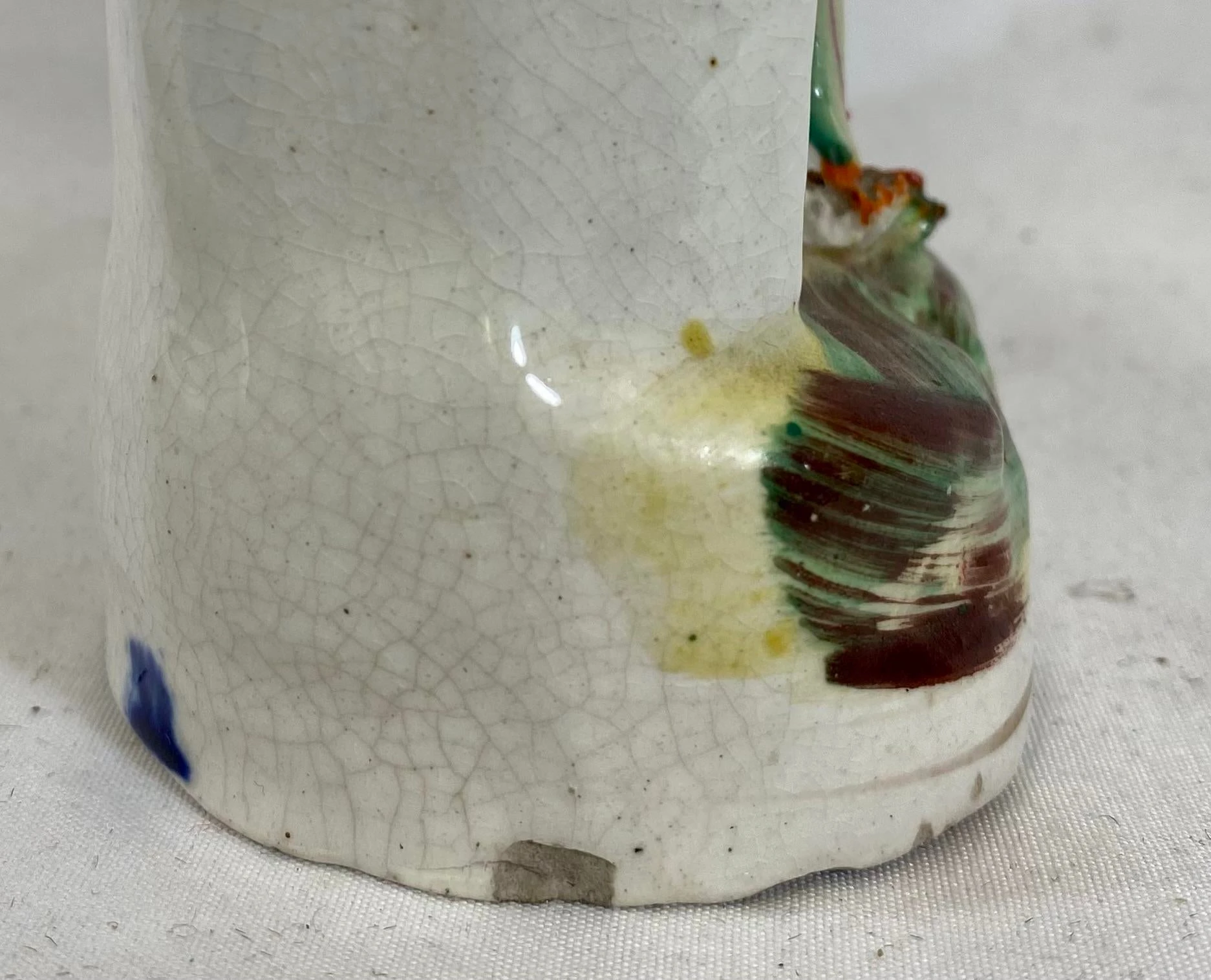 Antique Hand Painted Porcelain Staffordshire House /Villa With Cobalt Blue Roof From England - Circa 1860’s 10 Antique Hand Painted Porcelain Staffordshire House /Villa With Cobalt Blue Roof From England - Circa 1860’s - Image 10