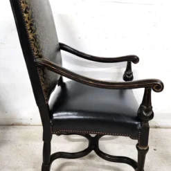 Antique Leather Armchair 1800's -chairish shop antique leather armchair 1800s 2119