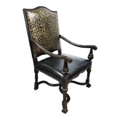 Antique Leather Armchair 1800's