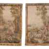 Antique Pair Of Tapestries Circa 1880's
