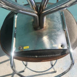 Arrben 1980’s Chrome And Leather Bar Stools Italy - Set Of 2 -chairish shop arrben 1980s chrome and leather bar stools italy set of 2 3018 scaled