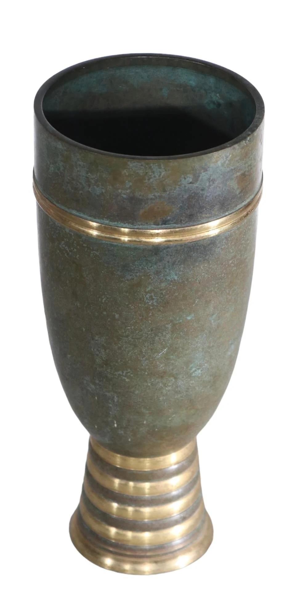 Bronze Art Deco Vase Att. To Carl Sorensen C. 1920-1930's 7 Bronze Art Deco Vase Att. To Carl Sorensen C. 1920-1930's - Image 7