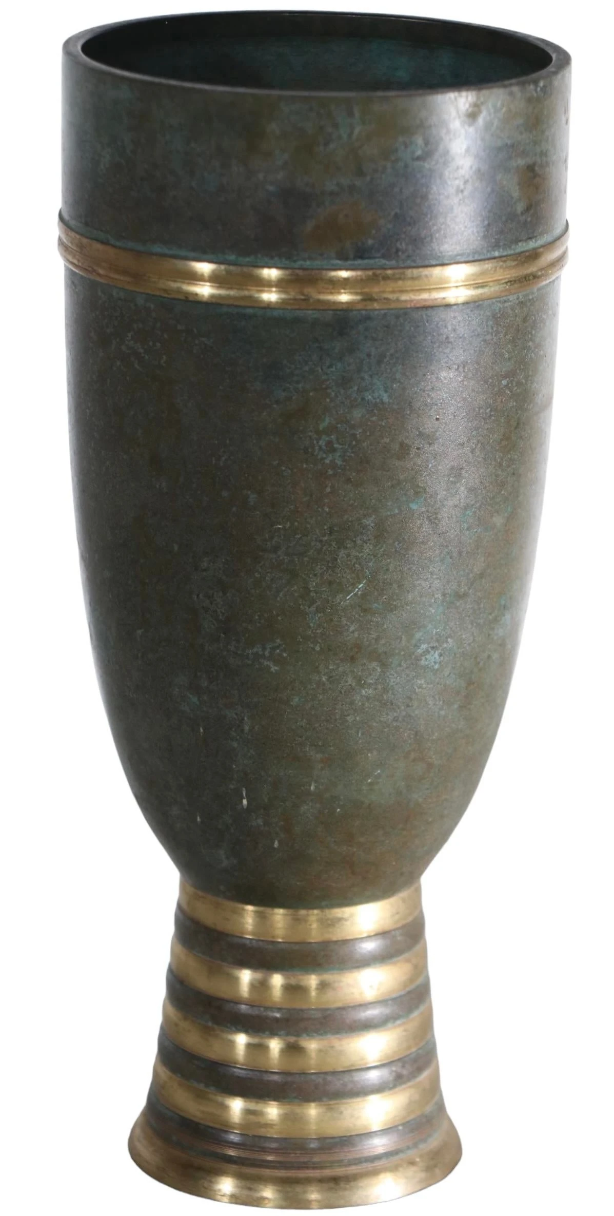 Bronze Art Deco Vase Att. To Carl Sorensen C. 1920-1930's 3 Bronze Art Deco Vase Att. To Carl Sorensen C. 1920-1930's - Image 3