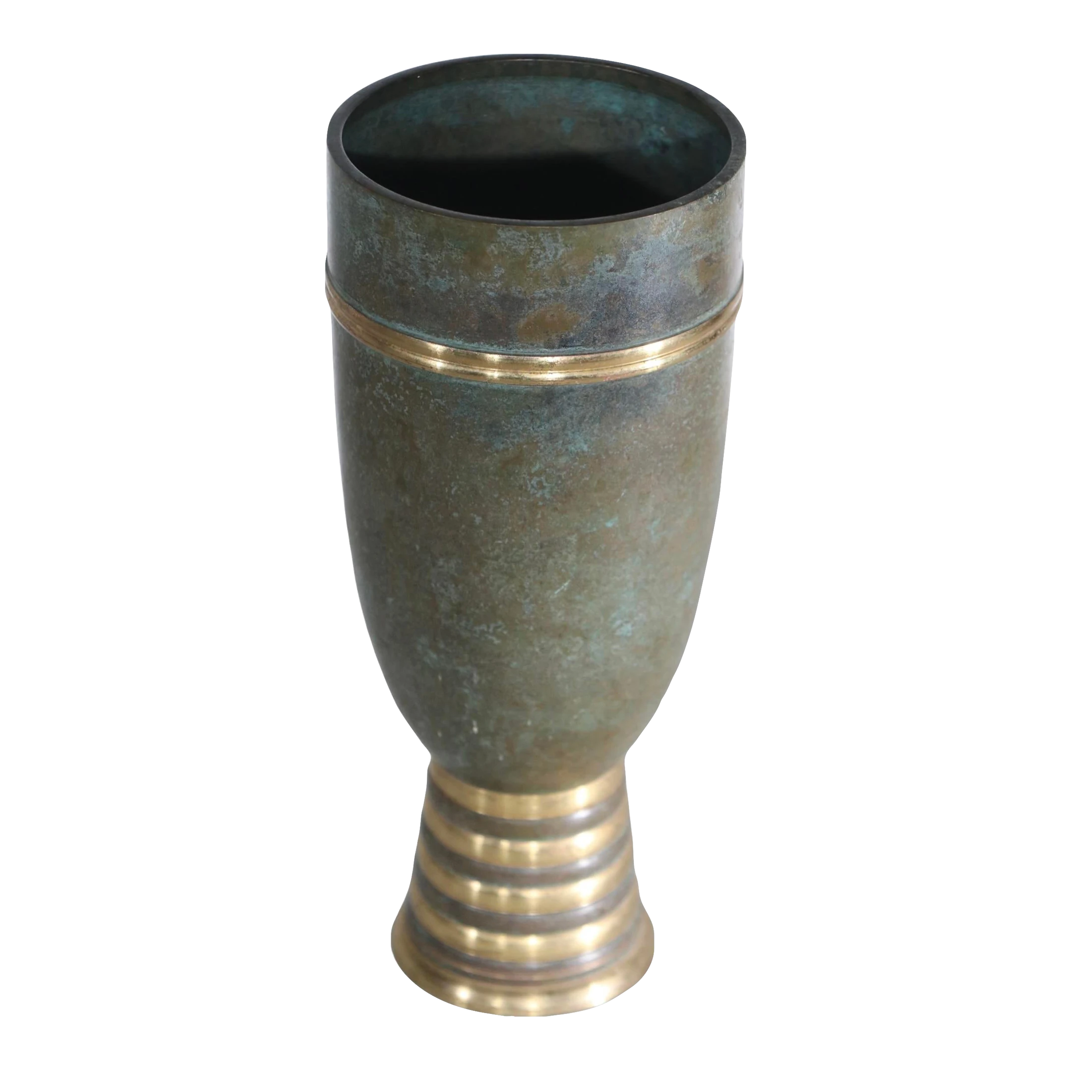 Bronze Art Deco Vase Att. To Carl Sorensen C. 1920-1930's 1 Bronze Art Deco Vase Att. To Carl Sorensen C. 1920-1930's