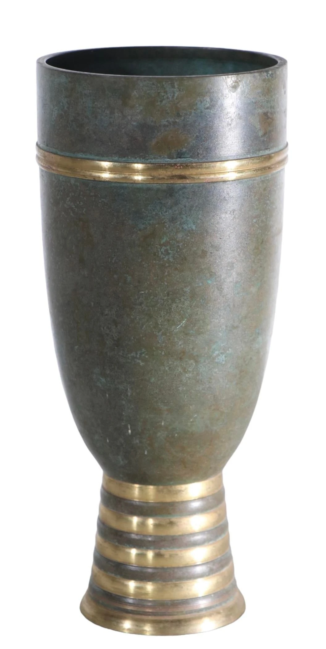 Bronze Art Deco Vase Att. To Carl Sorensen C. 1920-1930's 4 Bronze Art Deco Vase Att. To Carl Sorensen C. 1920-1930's - Image 4