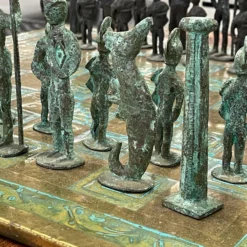 Brutalist 1960's Bronze Chess Set 12 Brutalist 1960's Bronze Chess Set -chairish shop brutalist 1960s bronze chess set 5777 scaled