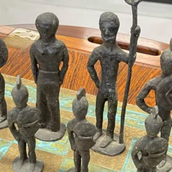 Brutalist 1960's Bronze Chess Set 16 Brutalist 1960's Bronze Chess Set -chairish shop brutalist 1960s bronze chess set 7277 scaled