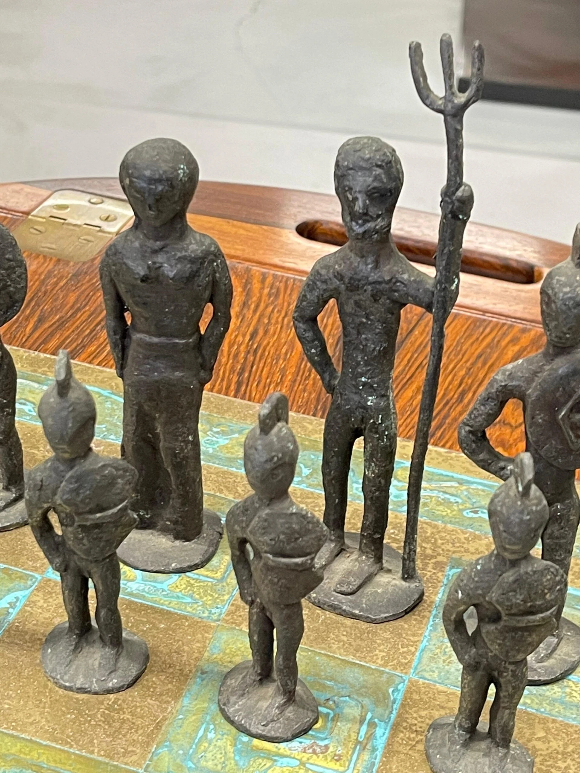 Brutalist 1960's Bronze Chess Set 7 Brutalist 1960's Bronze Chess Set - Image 7