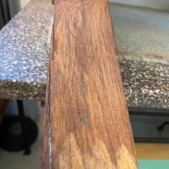 Brutalist Angular Oak Cocktail Table, France, 1950's -chairish shop brutalist angular oak cocktail table france 1950s 2101