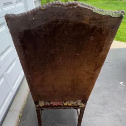 C 1900's Kittinger Style Jacobean Needlepoint Thone Chair -chairish shop c 1900s kittinger style jacobean needlepoint thone chair 9339