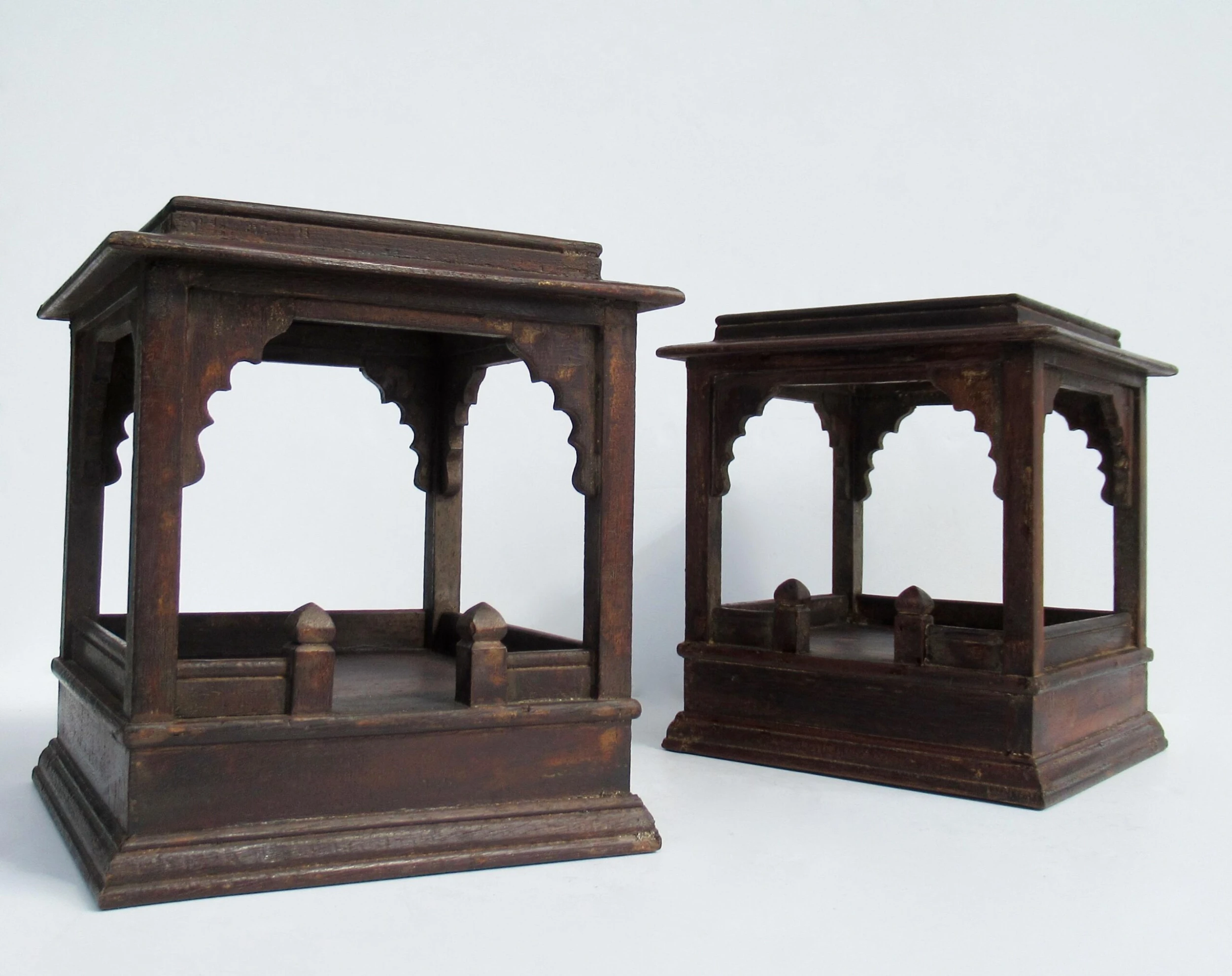 C.1930's-50's Asian Chinoiserie-Style, Moorish Influenced, Open Vented Decorative Display Boxes - A Pair 2 C.1930's-50's Asian Chinoiserie-Style, Moorish Influenced, Open Vented Decorative Display Boxes - A Pair - Image 2