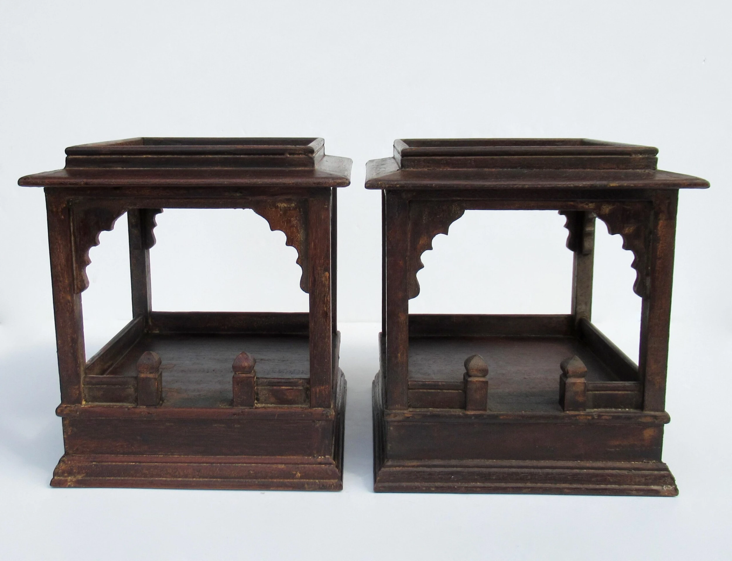 C.1930's-50's Asian Chinoiserie-Style, Moorish Influenced, Open Vented Decorative Display Boxes - A Pair 6 C.1930's-50's Asian Chinoiserie-Style, Moorish Influenced, Open Vented Decorative Display Boxes - A Pair - Image 6