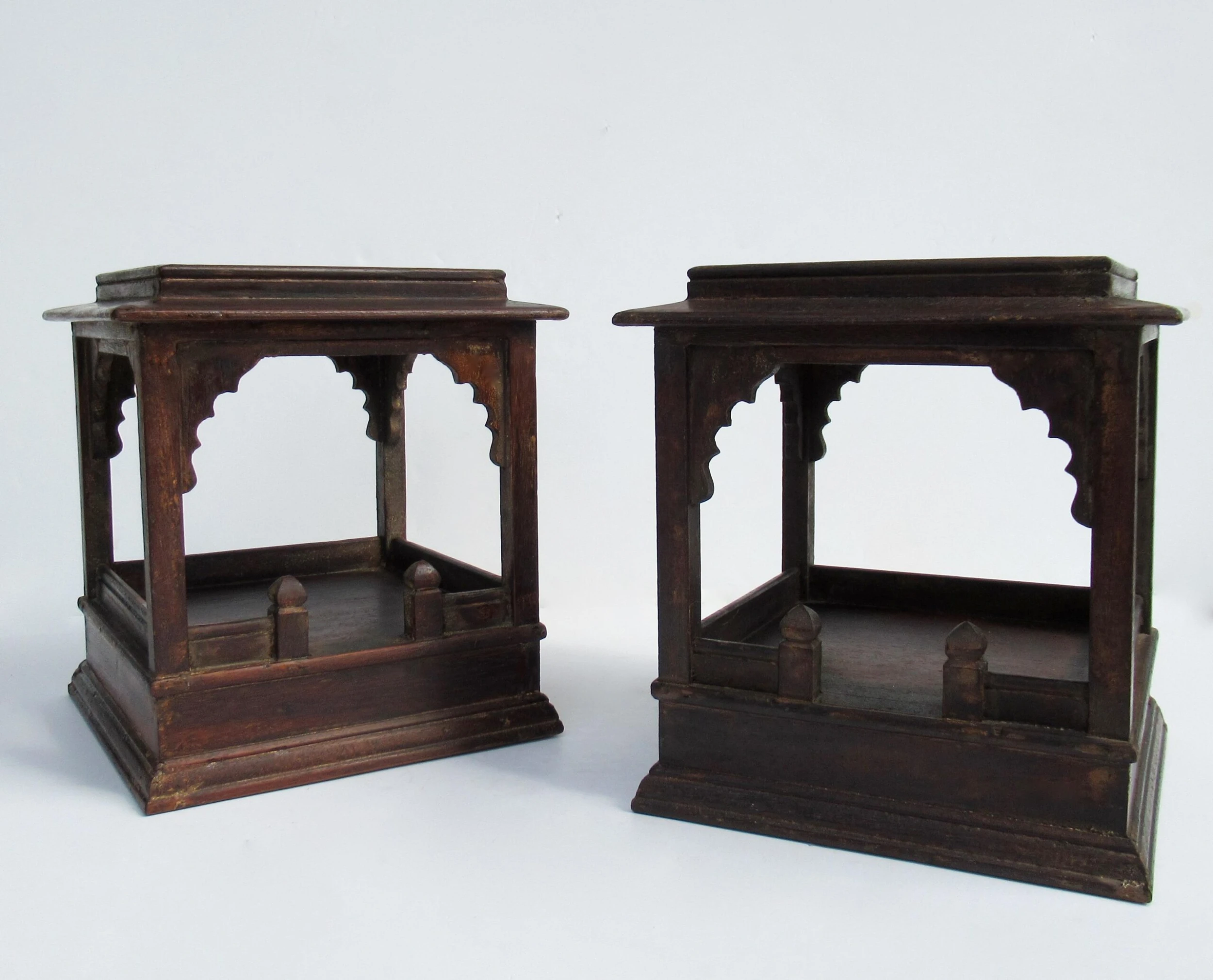 C.1930's-50's Asian Chinoiserie-Style, Moorish Influenced, Open Vented Decorative Display Boxes - A Pair 3 C.1930's-50's Asian Chinoiserie-Style, Moorish Influenced, Open Vented Decorative Display Boxes - A Pair - Image 3