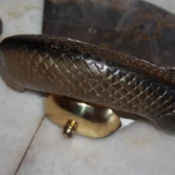 C1960's British Designer Mid Century Modern Bronze "Python" Mirror Back Wall Sconces By Wilson Laidlaw A - Pair -chairish shop c1960s british designer mid century modern bronze python mirror back wall sconces by wilson laidlaw a pair 5764 scaled