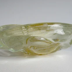 C.1960's Italian Hand-Blown Archimede Seguso Large Ovoid-Shaped Murano Bowl -Clear With White "Infinity Swirl" & Gold Leaf 16 C.1960's Italian Hand-Blown Archimede Seguso Large Ovoid-Shaped Murano Bowl -Clear With White "Infinity Swirl" & Gold Leaf -chairish shop c1960s italian hand blown archimede seguso large ovoid shaped murano bowl clear with white infinity swirl and gold leaf 6976 scaled