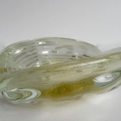 C.1960's Italian Hand-Blown Archimede Seguso Large Ovoid-Shaped Murano Bowl -Clear With White "Infinity Swirl" & Gold Leaf 15 C.1960's Italian Hand-Blown Archimede Seguso Large Ovoid-Shaped Murano Bowl -Clear With White "Infinity Swirl" & Gold Leaf -chairish shop c1960s italian hand blown archimede seguso large ovoid shaped murano bowl clear with white infinity swirl and gold leaf 8871 scaled