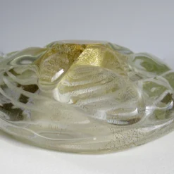 C.1960's Italian Hand-Blown Archimede Seguso Large Ovoid-Shaped Murano Bowl -Clear With White "Infinity Swirl" & Gold Leaf 19 C.1960's Italian Hand-Blown Archimede Seguso Large Ovoid-Shaped Murano Bowl -Clear With White "Infinity Swirl" & Gold Leaf -chairish shop c1960s italian hand blown archimede seguso large ovoid shaped murano bowl clear with white infinity swirl and gold leaf 9320 scaled