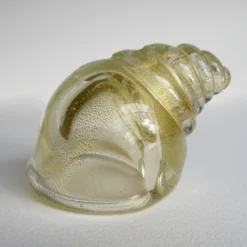 C.1960's Italian Hand-Blown Murano Conch Shell Salt Cellar Clear With Gold Dust Inclusions By Archimede Seguso 18 C.1960's Italian Hand-Blown Murano Conch Shell Salt Cellar Clear With Gold Dust Inclusions By Archimede Seguso -chairish shop c1960s italian hand blown murano conch shell salt cellar clear with gold dust inclusions by archimede seguso 5798 scaled