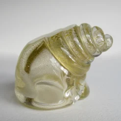 C.1960's Italian Hand-Blown Murano Conch Shell Salt Cellar Clear With Gold Dust Inclusions By Archimede Seguso 19 C.1960's Italian Hand-Blown Murano Conch Shell Salt Cellar Clear With Gold Dust Inclusions By Archimede Seguso -chairish shop c1960s italian hand blown murano conch shell salt cellar clear with gold dust inclusions by archimede seguso 8353 scaled