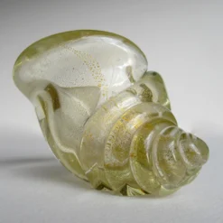C.1960's Italian Hand-Blown Murano Conch Shell Salt Cellar Clear With Gold Dust Inclusions By Archimede Seguso 14 C.1960's Italian Hand-Blown Murano Conch Shell Salt Cellar Clear With Gold Dust Inclusions By Archimede Seguso -chairish shop c1960s italian hand blown murano conch shell salt cellar clear with gold dust inclusions by archimede seguso 9000 scaled