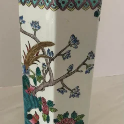 Chinese Heron Floral Ceramic Vase 1950’s 12 Chinese Heron Floral Ceramic Vase 1950’s -chairish shop chinese heron floral ceramic vase 1950s 8237 scaled