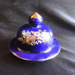 Circa 1970's Kutani Ware Cobalt Blue Peacock Ginger Jar Hand Painted Made In Japan -chairish shop circa 1970s kutani ware cobalt blue peacock ginger jar hand painted made in japan 1287 scaled