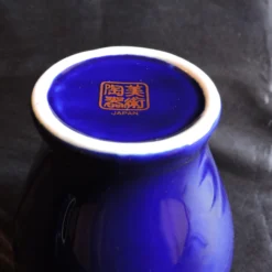 Circa 1970's Kutani Ware Cobalt Blue Peacock Ginger Jar Hand Painted Made In Japan -chairish shop circa 1970s kutani ware cobalt blue peacock ginger jar hand painted made in japan 5942 scaled