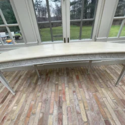 Custom Made 1950’s Crescent Console Sofa Table -chairish shop custom made 1950s crescent console sofa table 7113 scaled