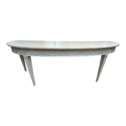 Custom Made 1950’s Crescent Console Sofa Table