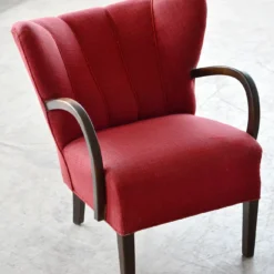 Danish 1940's Easy Lounge Chair Attributed To Viggo Boesen -chairish shop danish 1940s easy lounge chair attributed to viggo boesen 0841