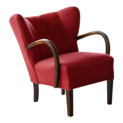 Danish 1940's Easy Lounge Chair Attributed To Viggo Boesen