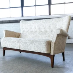 Danish Settee From Mid-1950's In Beech And Wool Fritz Hansen Model 8112 -chairish shop danish settee from mid 1950s in beech and wool fritz hansen model 8112 2901