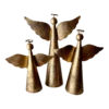 Decorative Tole Gilt Angels S/3