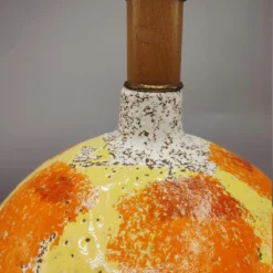 Dynamic 1960's Italian Ceramic Lamp Walnut Base -chairish shop dynamic 1960s italian ceramic lamp walnut base 1916 scaled