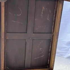 Early 1900's English Mahogany Butler's Tray Coffee Table -chairish shop early 1900s english mahogany butlers tray coffee table 0426 scaled