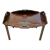 Early 1900's English Mahogany Butler's Tray Coffee Table
