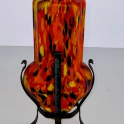 Early 1900’s Orange And Multi Color Czech Art Glass Vase 7 Early 1900’s Orange And Multi Color Czech Art Glass Vase -chairish shop early 1900s orange and multi color czech art glass vase 9003 scaled