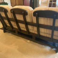 Ebony Ash And Linen Sofa, Dutch, 1960's -chairish shop ebony ash and linen sofa dutch 1960s 1956