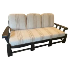 Ebony Ash And Linen Sofa, Dutch, 1960's -chairish shop ebony ash and linen sofa dutch 1960s 4690