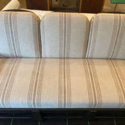 Ebony Ash And Linen Sofa, Dutch, 1960's -chairish shop ebony ash and linen sofa dutch 1960s 7489