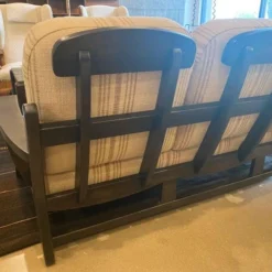 Ebony Ash And Linen Sofa, Dutch, 1960's -chairish shop ebony ash and linen sofa dutch 1960s 8528