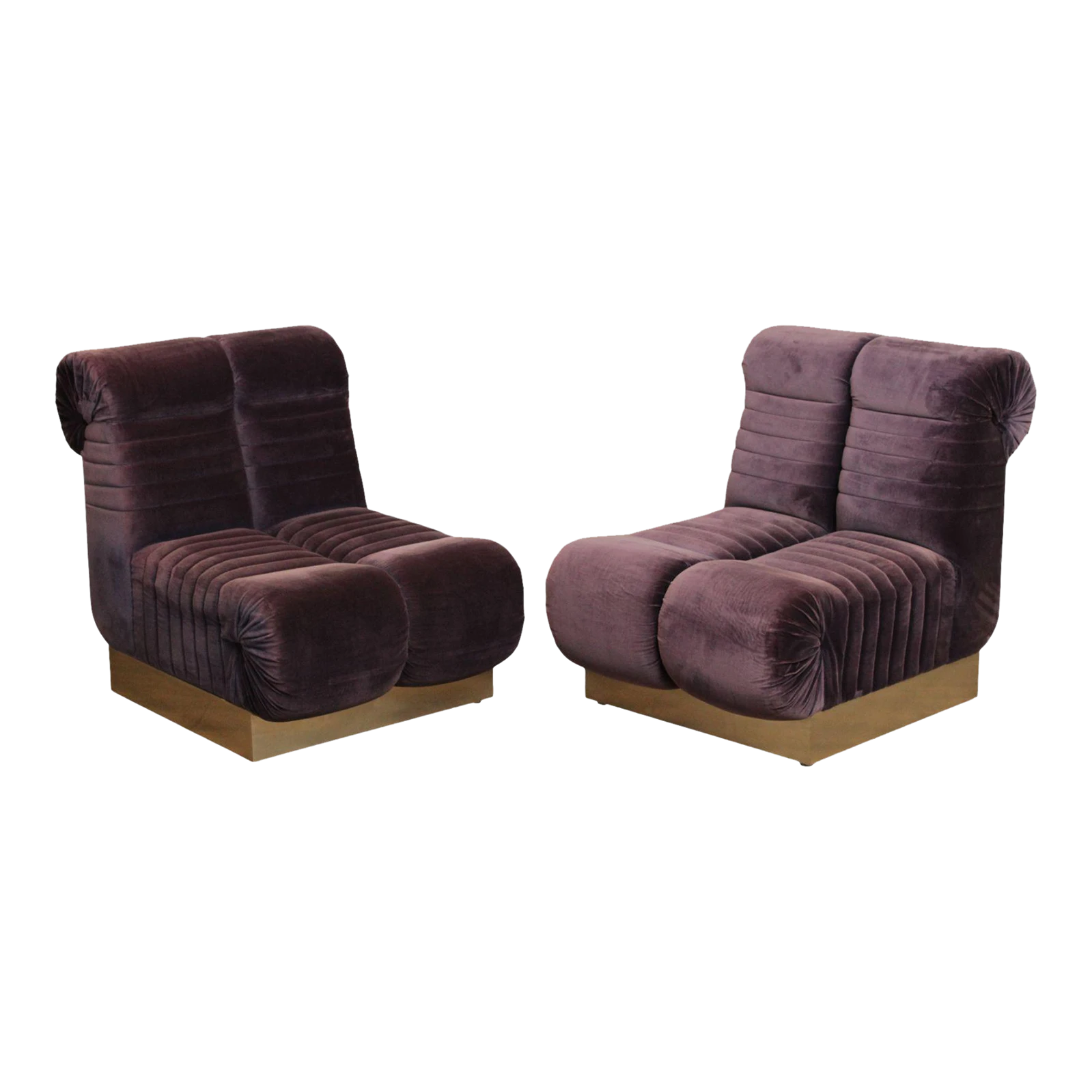 Edward Axel Roffman 1970's Modern Slipper Lounge Chairs - A Pair 1 Edward Axel Roffman 1970's Modern Slipper Lounge Chairs - A Pair
