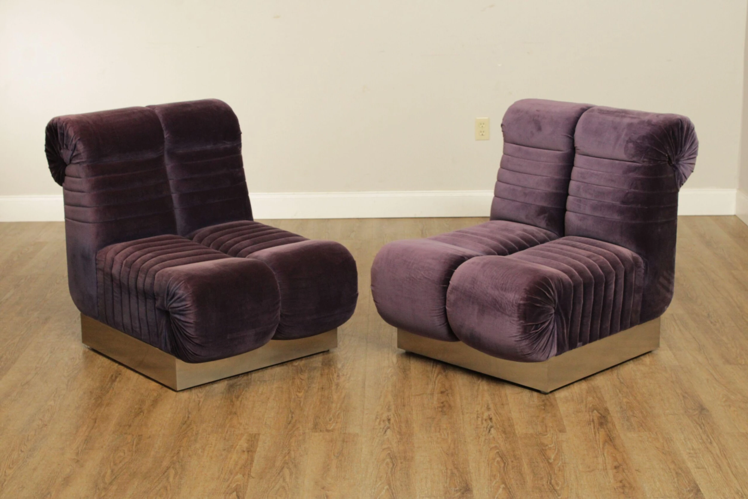 Edward Axel Roffman 1970's Modern Slipper Lounge Chairs - A Pair 2 Edward Axel Roffman 1970's Modern Slipper Lounge Chairs - A Pair - Image 2
