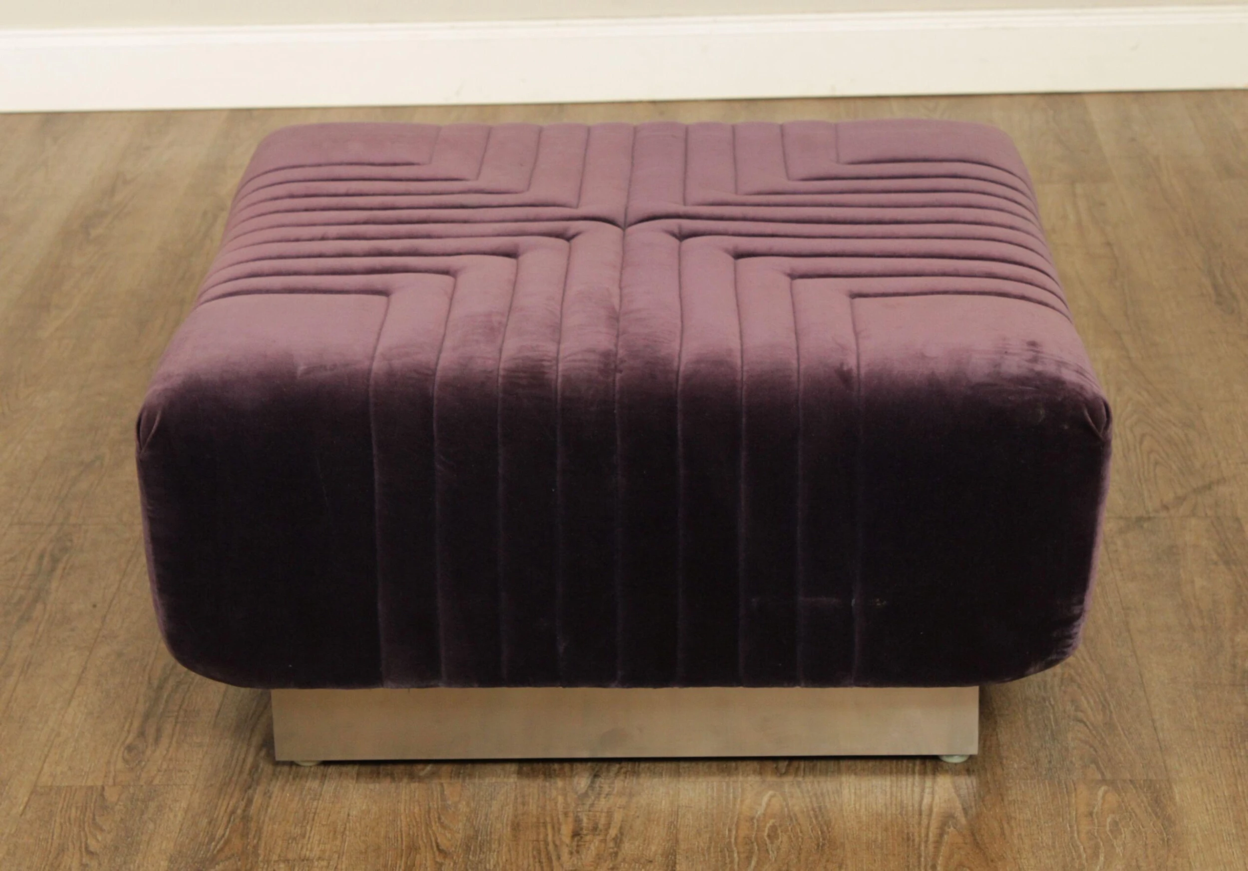 Edward Axel Roffman 1970's Modern Upholstered Ottoman 6 Edward Axel Roffman 1970's Modern Upholstered Ottoman - Image 6