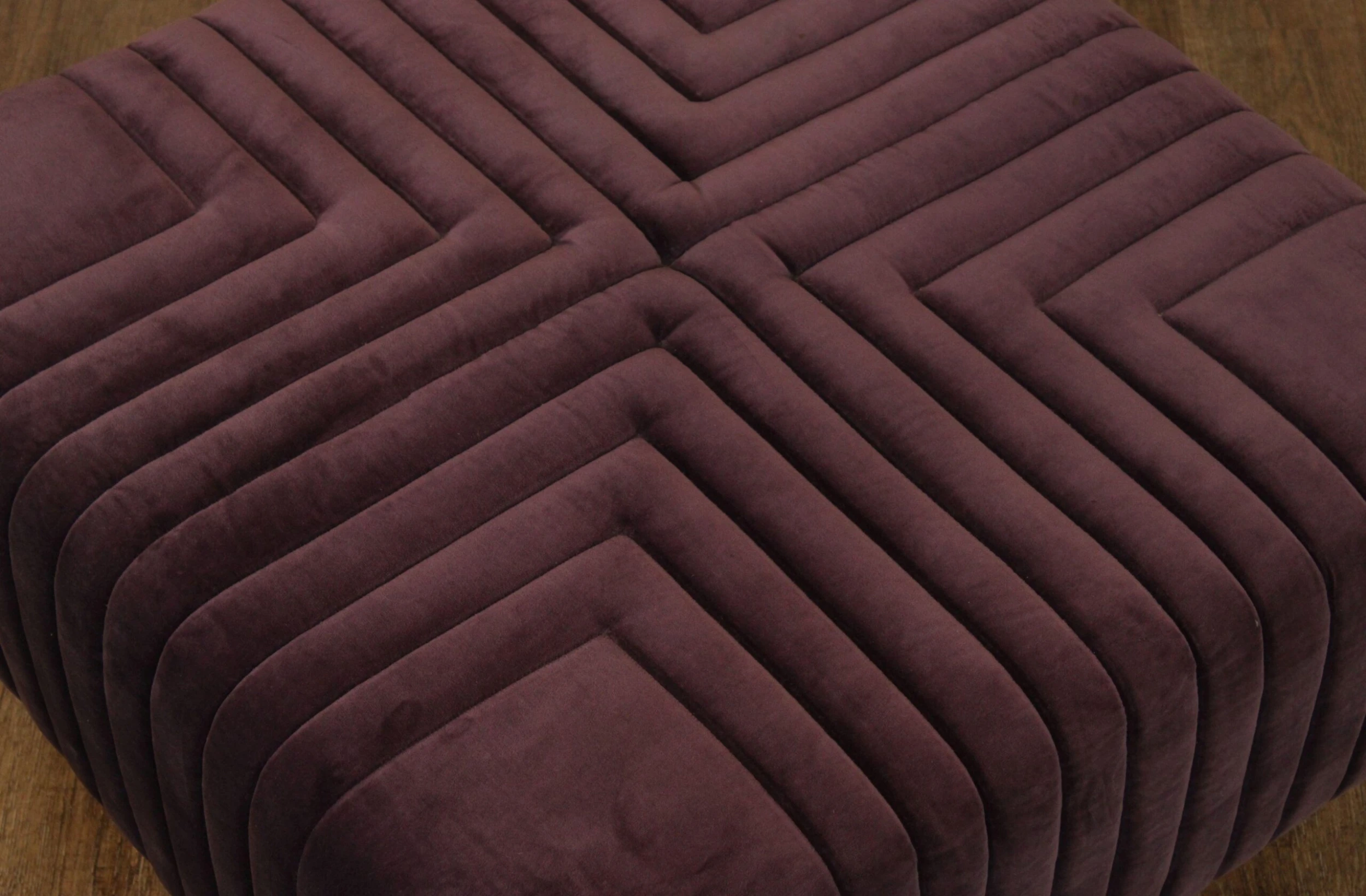 Edward Axel Roffman 1970's Modern Upholstered Ottoman 4 Edward Axel Roffman 1970's Modern Upholstered Ottoman - Image 4