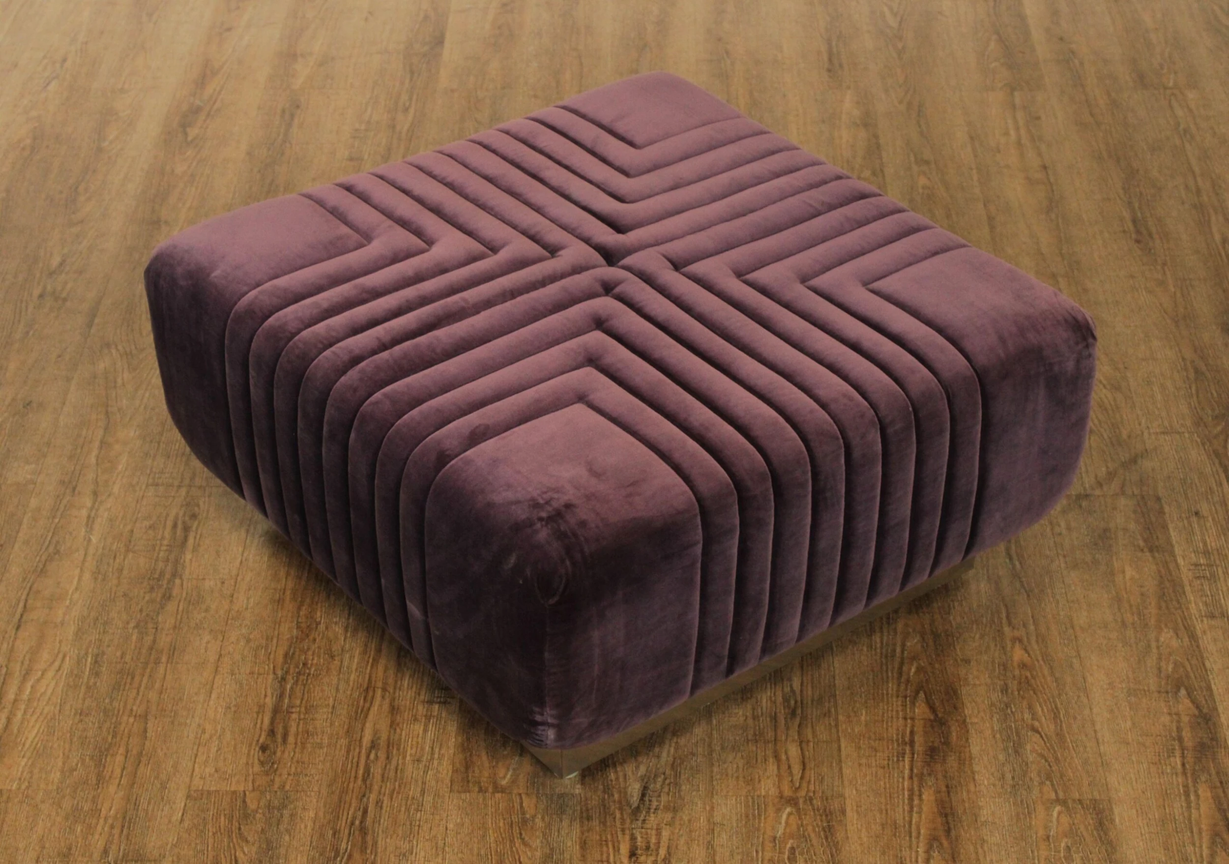 Edward Axel Roffman 1970's Modern Upholstered Ottoman 3 Edward Axel Roffman 1970's Modern Upholstered Ottoman - Image 3