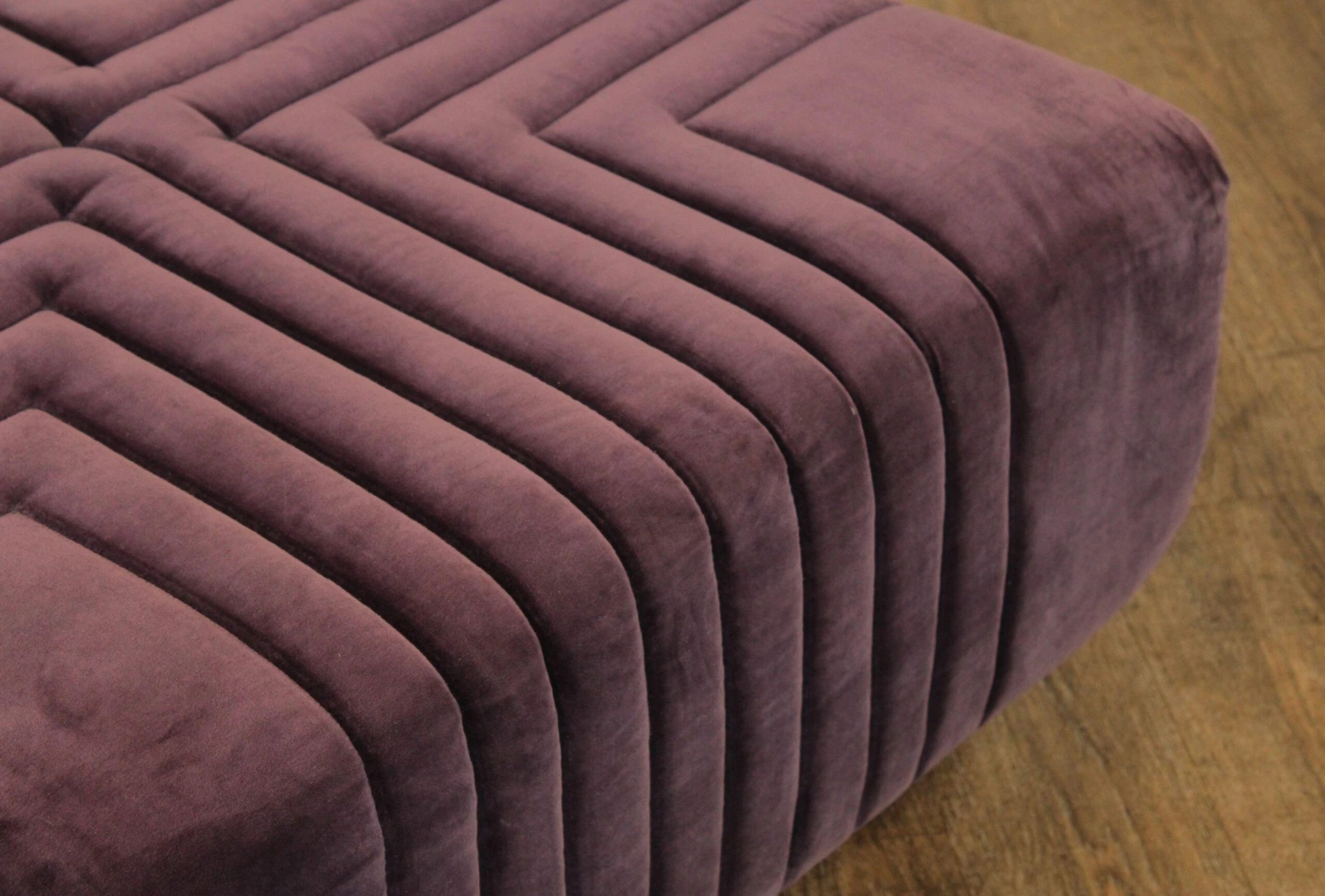 Edward Axel Roffman 1970's Modern Upholstered Ottoman 5 Edward Axel Roffman 1970's Modern Upholstered Ottoman - Image 5