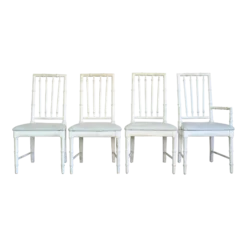 Faux Bamboo Dining Chairs - S4
